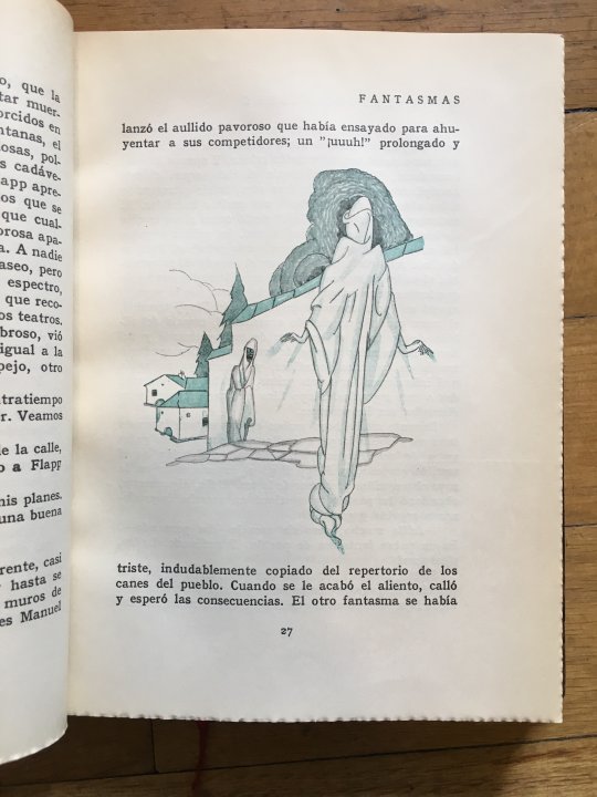 Ilustración del ex libris fantasmas
