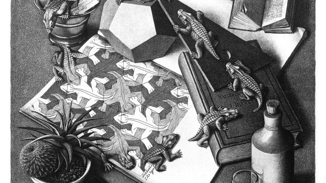 «Reptiles», M.C. Escher, 1943