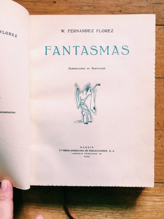 Libro Fantasmas de Fernández Florez