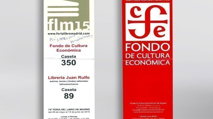 Marca páginas Librería Juan Rulfo