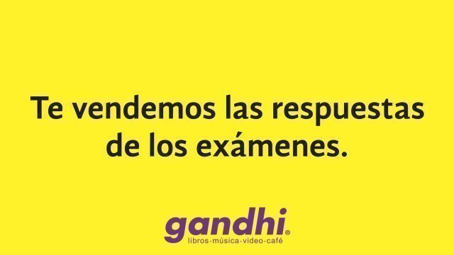 Una de las mejores campañas de la cadena Gandhi